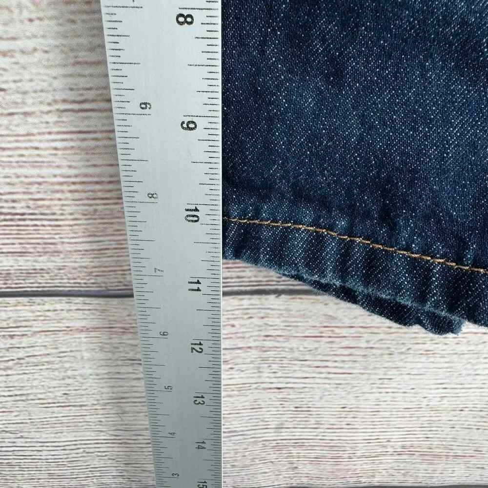 Levi's 469 Loose Straight Jean Shorts Mens 40 Blue Dark Wash‎ Denim Jorts